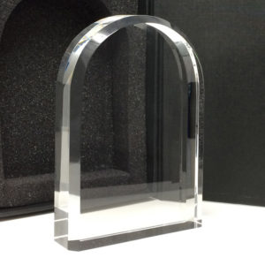 Trophée bizeautés et arrondie