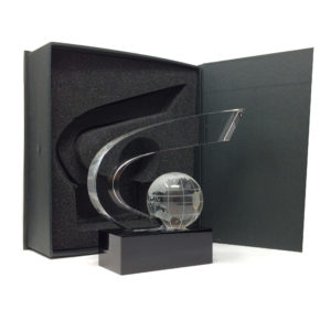 Trophée coupe prestige avec son globe