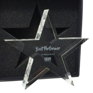 étoile gravure trophée personnalise