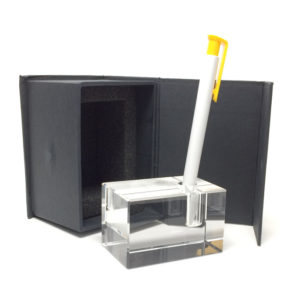 Personnalisez votre porte stylo promotionnel en verre