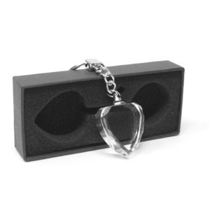 porte clés à personnaliser en forme de coeur