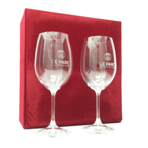 verre à vin avec coffret pour personnalisation