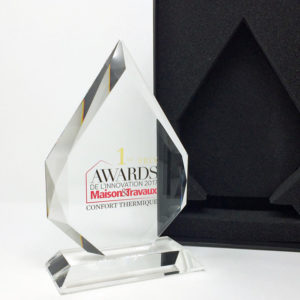 Trophée sommet avec impression couleur et gravure